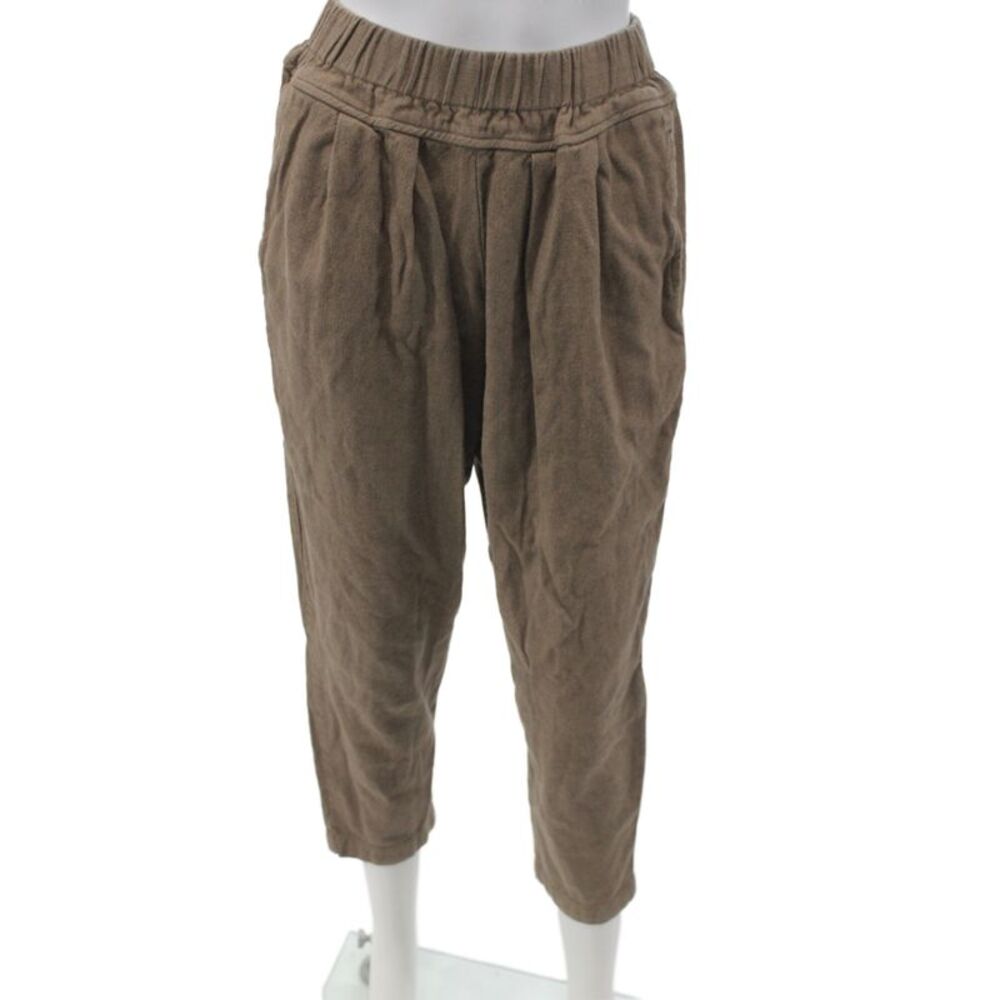 Black Crane Women Cropped Brown Pants Size XS
